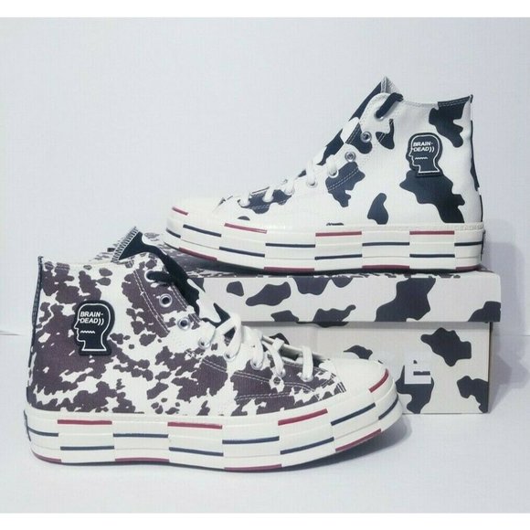 Converse Chuck 70 Hi Brain Dead Cow Print - Picture 1 of 9